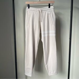 STRONGER Signature Stripe Sweatpants in Beige